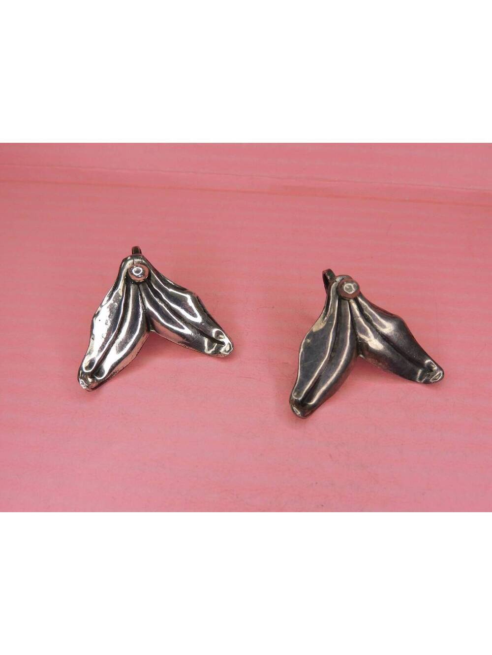 Vintage Sterling made in Mexico Screwback Earrings